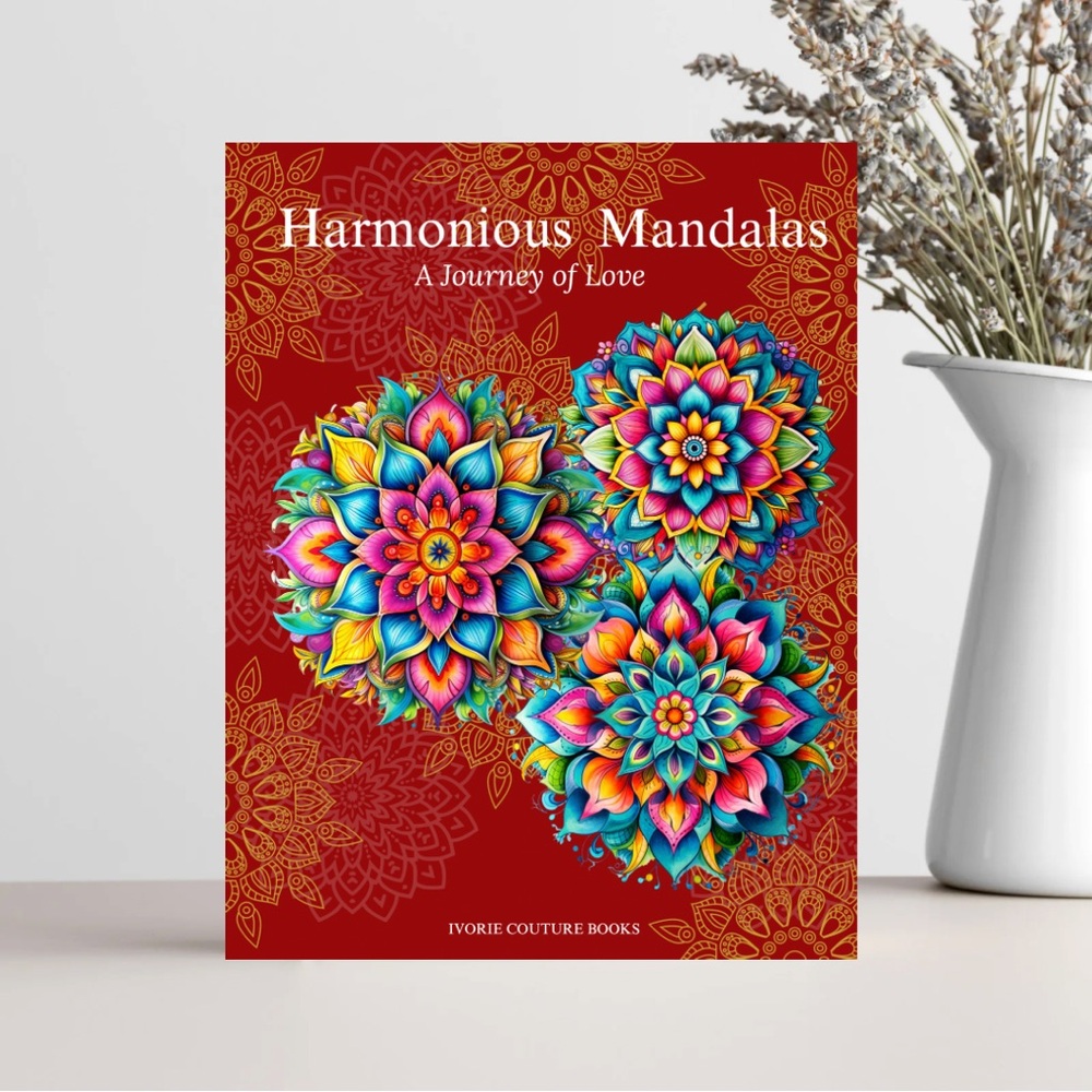 Harmonious Mandala: A Journey of Love – Inspirational Coloring Book